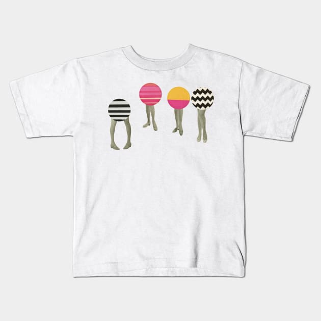 Dancing Feet Kids T-Shirt by Cassia